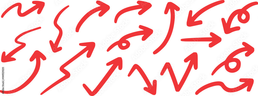 ベクターのペンの手書きの矢印セット 黒 矢印ハート装飾要素線画手描きスケッチ ベクターのペンの手書きの矢印セット 黒 矢印ハート装飾要素線画手描きスケッチ