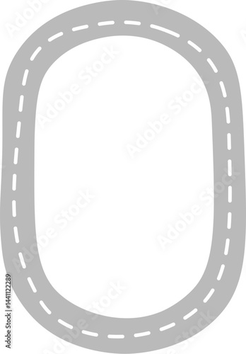 Oval Road Track Outline