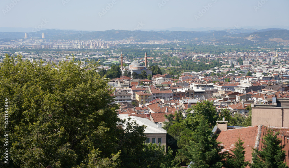 Fototapeta premium City view of Bursa in Turkiye