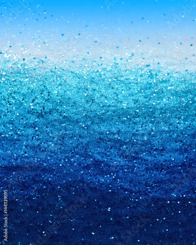 Blue Glitter Gradient Texture