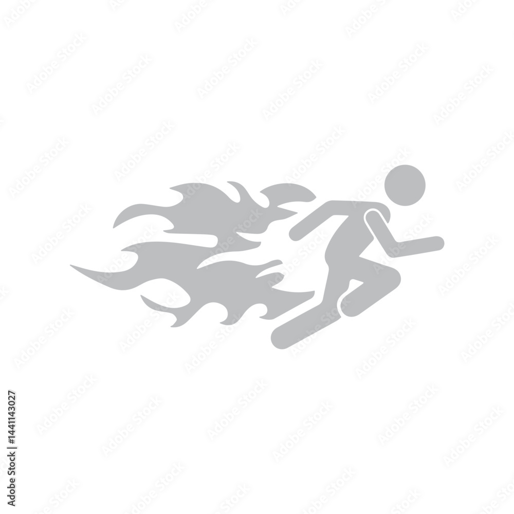 burst run icon burst run icon