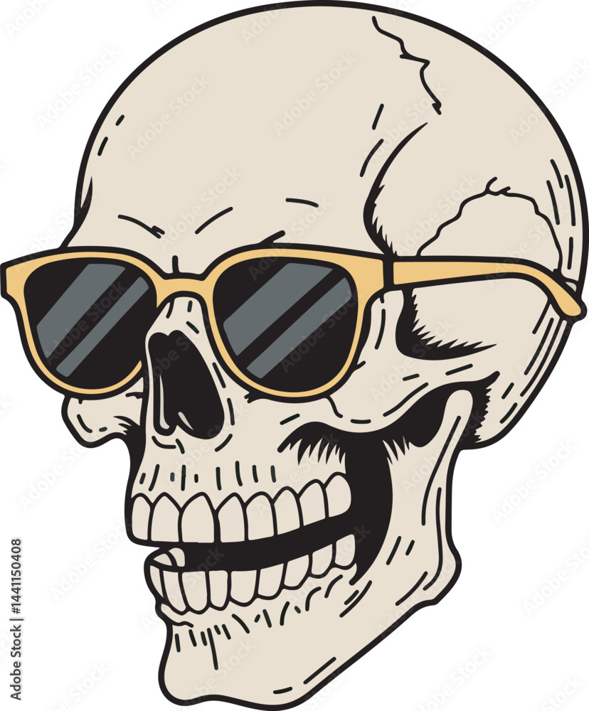 Fototapeta premium stylish skull illustration which can be used for your stuff