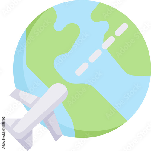 travelling illustration on a white background     
