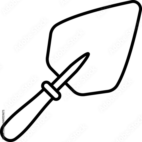 trowel illustration on a white background     