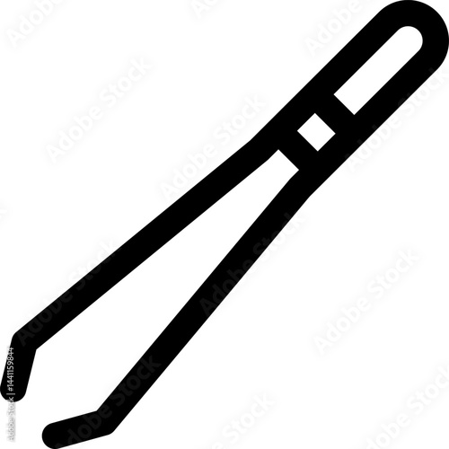 tweezer illustration on a white background     