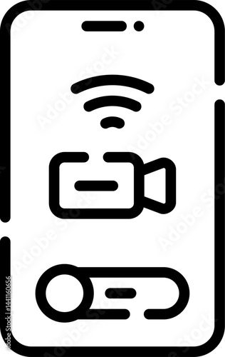 videocall illustration on a white background     