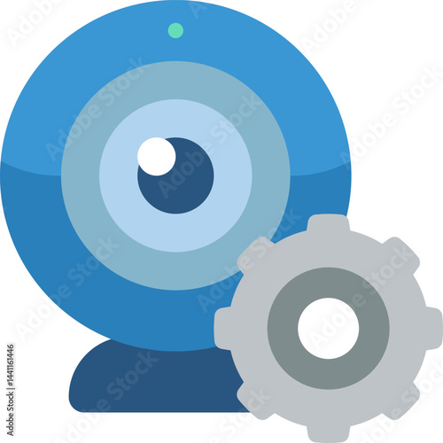 web cam illustration on a white background     