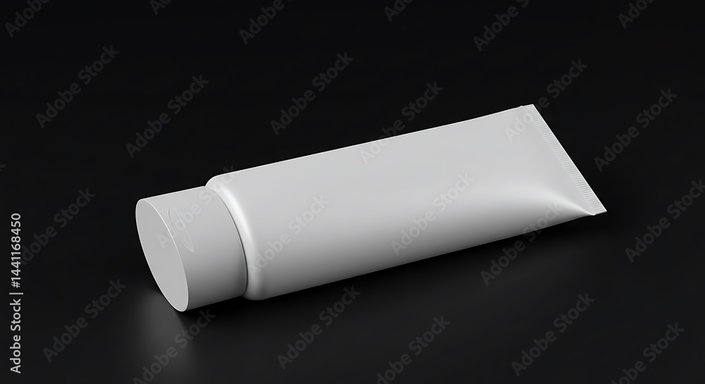 White Tube Mockup: Clean, Minimalist Product Packaging Design White Tube Mockup: Clean, Minimalist Product Packaging Design