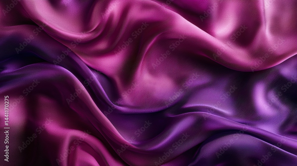 Obraz premium Luxurious Purple and Pink Silk Fabric Texture