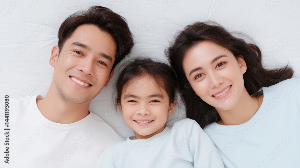 Family enjoying a joyful moment together indoors with smiles and warmth during a cozy afternoon.
