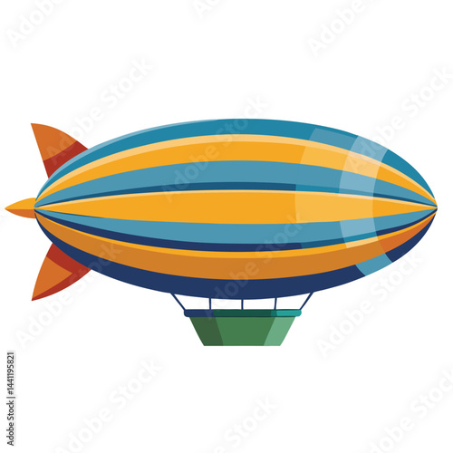 Airship icon isolated on white background