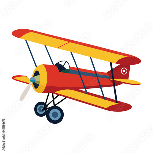 Biplane  icon isolated on white background