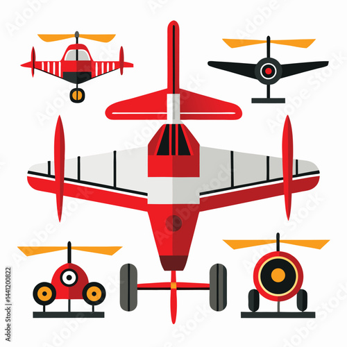 Monoplane icon isolated on white background