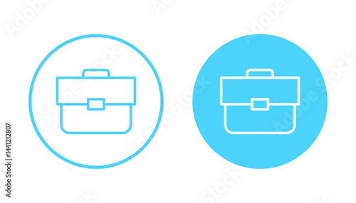 Briefcase icon vector. suitcase sign and symbol. luggage symbol.