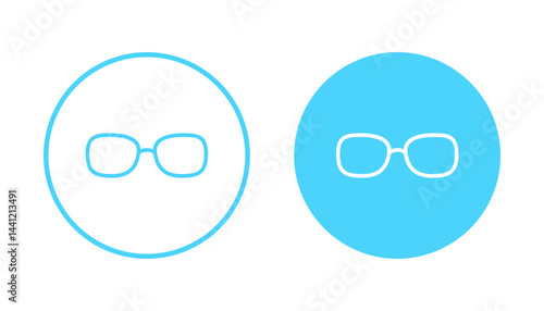 Glasses icon vector. Glasses sign and symbol