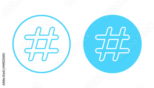Hashtag icon vector. hashtag sign and symbol