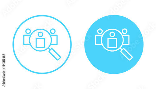 Hiring icon vector. Search job vacancy sign and symbol. Human resources concept. Recruitment