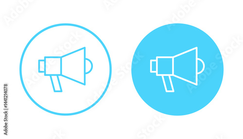 Megaphone icon vector. Loudspeaker sign and symbol
