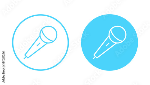 Microphone icon vector. karaoke sign and symbol