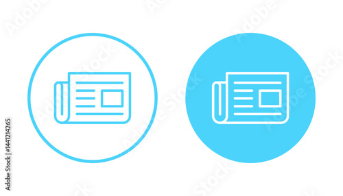 Newspaper icon vector. news paper sign and symbolign