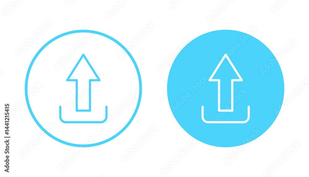 Upload icon vector. load data sign and symbol Upload icon vector. load data sign and symbol