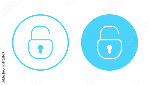 Unlock icon vector. Unlock sign and symbol. unlocked padlock icon