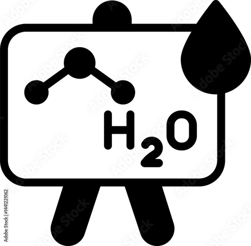 chemistry illustration on a white background     