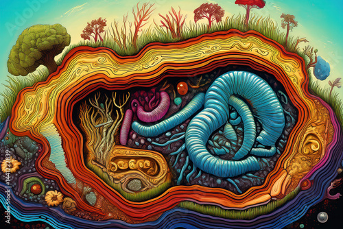 Wallpaper Mural  Microcosmos subterráneo en arte maximalista 02 Torontodigital.ca