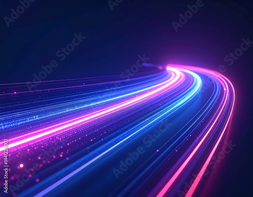Abstract lines data transfer background image
