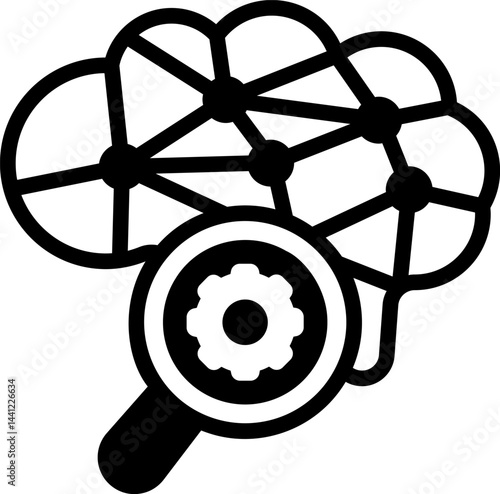 deep learning illustration on a white background     