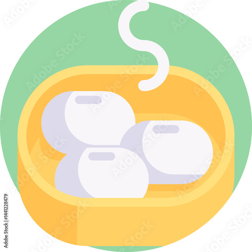 dimsum illustration on a white background    
