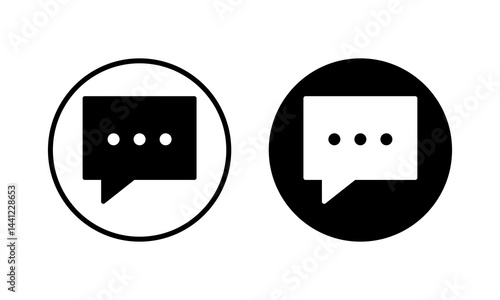 Chat icon vector illustration. speech bubble sign and symbol. comment icon. message