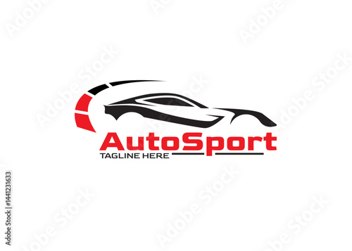 Auto sport car design logo template