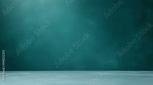 A serene dark teal to soft aqua gradient with a grainy texture, perfect for minimalist designs. No decorations, just a smooth, flat backdrop for creative projects.