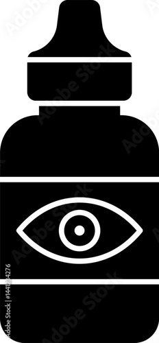 eye drop illustration on a white background   