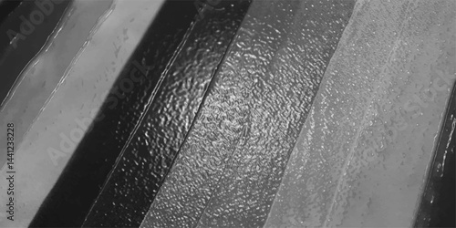 Film that sticks and wrinkles. Clear vinyl.