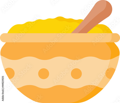 ghee illustration on a white background     