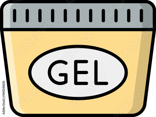 hair gel illustration on a white background    