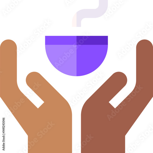 hunger illustration on a white background    