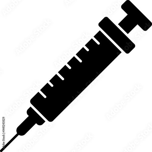 injection illustration on a white background    