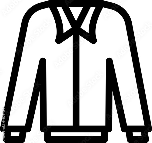 jacket illustration on a white background     