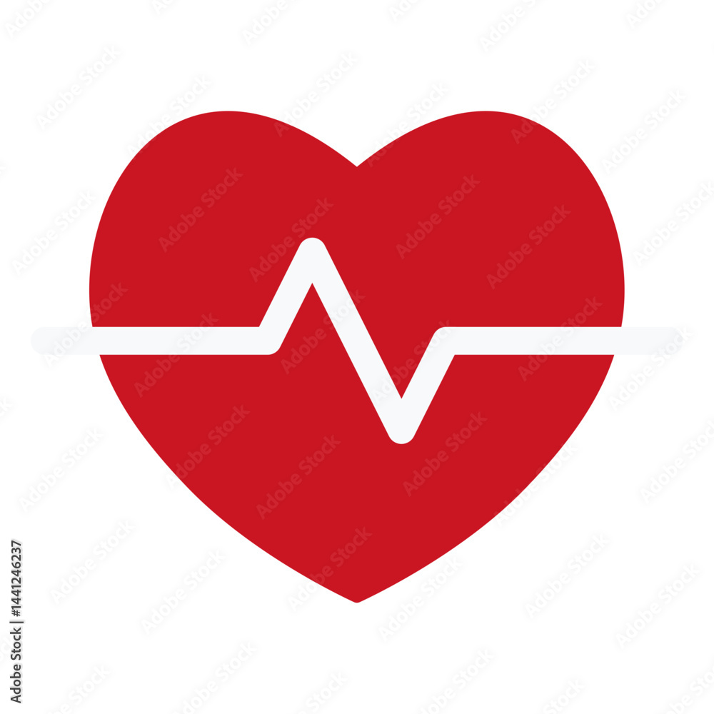 heart and heartbeat icon heart and heartbeat icon