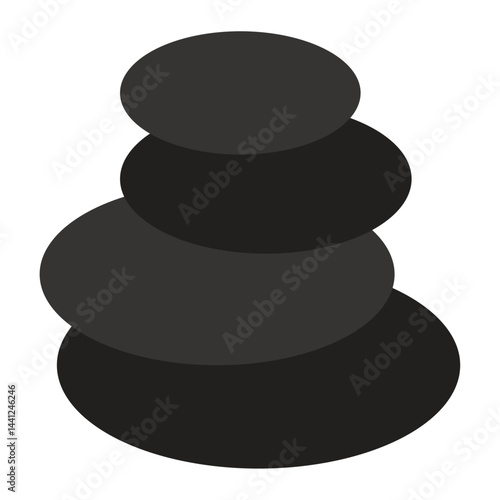 stack of hot stones
