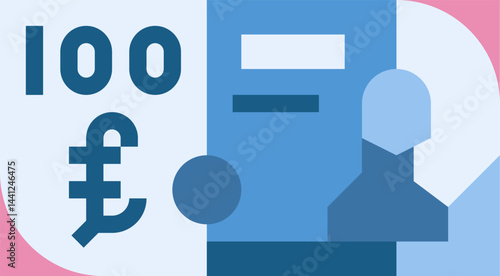 lira illustration on a white background     