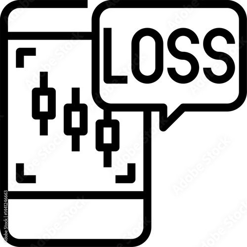 loss illustration on a white background     