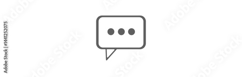 chat message icon set, Chat speech bubble, Social media message. Text Message Icon Images, Vector Illustration