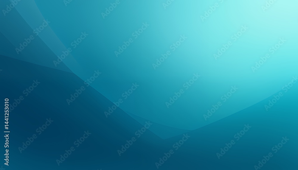 Fototapeta premium Light Aqua to Deep Teal Cool Gradient
