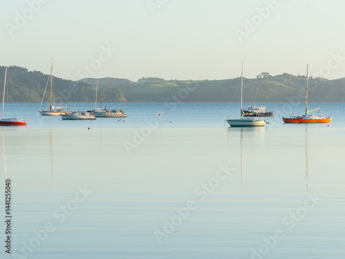 Obraz na płótnie Algies Bay in Northland beautiful view across bay in morning light w salonie