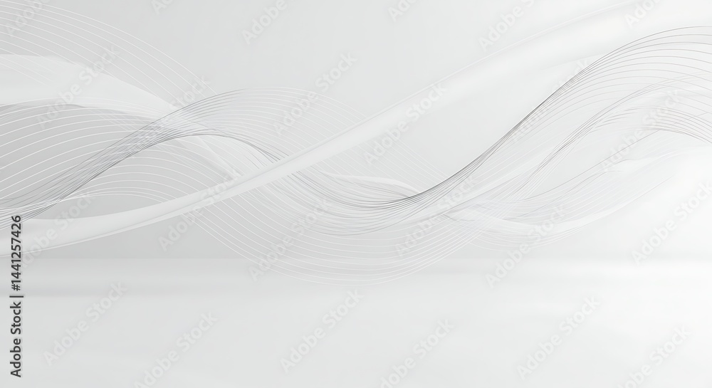 A sophisticated abstract background featuring delicate, flowing white and light gray waves that create a sense of movement and subtle depth. A sophisticated abstract background featuring delicate, flowing white and light gray waves that create a sense of movement and subtle depth.