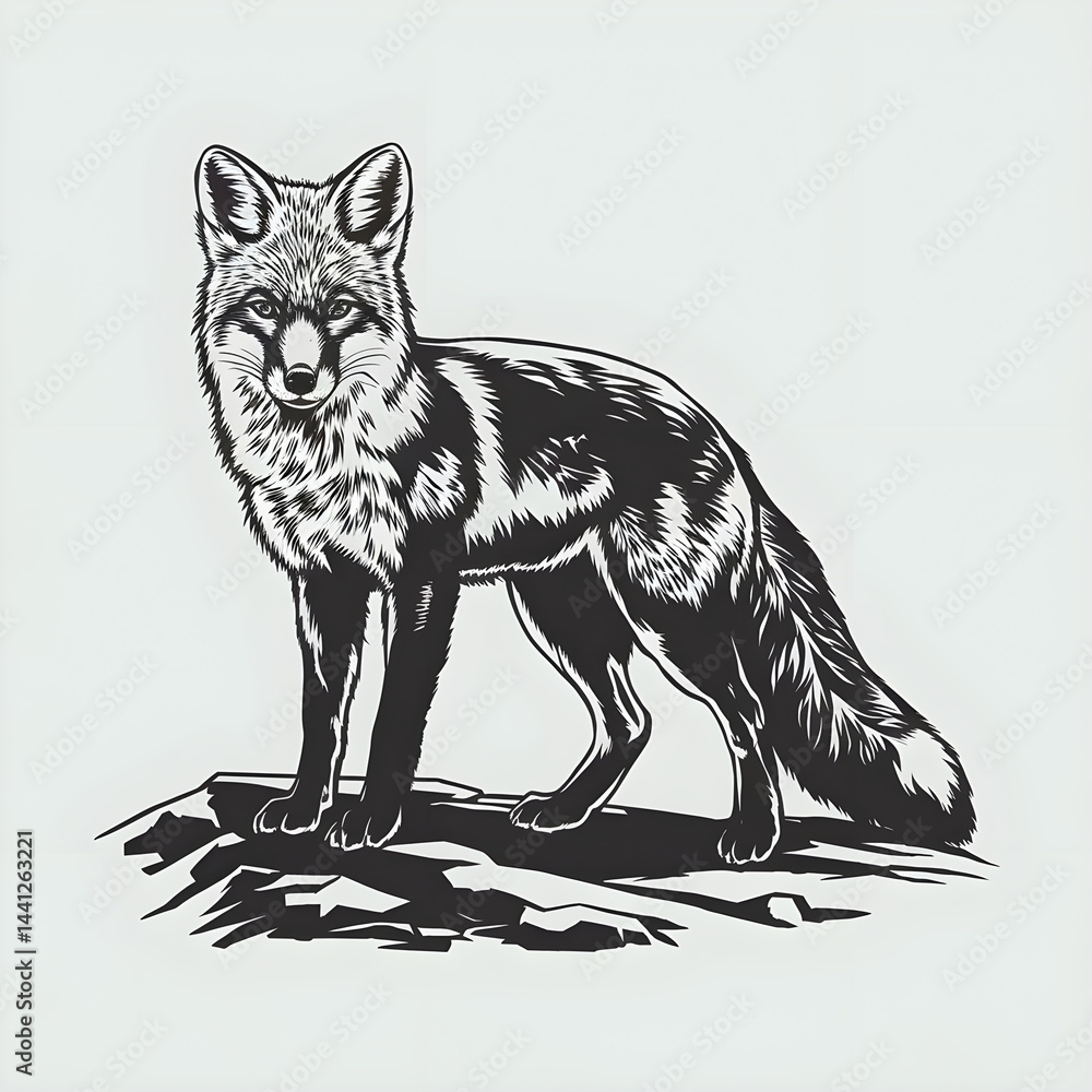 Fototapeta premium Silhouette Animal Illustrations Elegant Animal Silhouettes for Design Crafters and Creatives